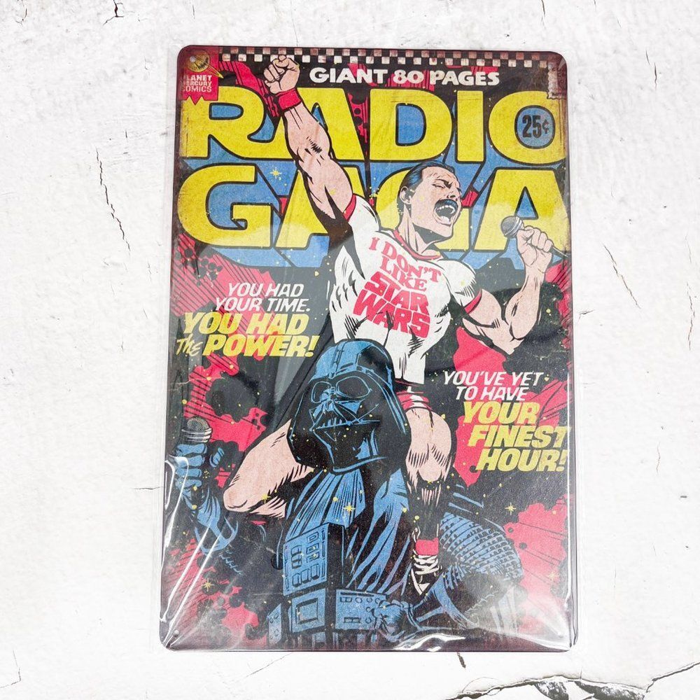 QUEEN Radio GA GA Vintage Retro Tin Metal Sign